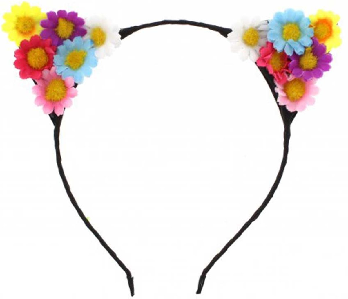 Bloemen katten oren haarband multicolours - Zacs Alter Ego